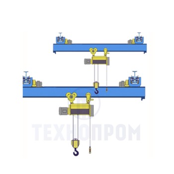 Кран мостовой однобалочный подвесной однопролётный г/п 5,0 т пролет 12 м
