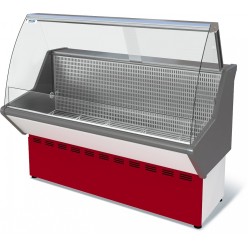 Витрина холодильная низкотемпературная ВХН-1,2 Нова (с гнутым стеклом,нержавейка)