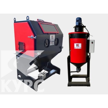 Пескоструйная камера PST-КСО-110-И-ФВ-М, загрузка боковая левая