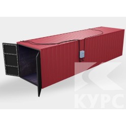 Корпус обитаемой тупиковой камеры пескоструйной очистки PL 6х2,5х2,5