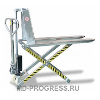 Гидравлическая тележка NOBLELIFT SLP10-INOX (высокоподъемная, нержавейка) Гидравлическая тележка NOBLELIFT SLP10-INOX (высокоподъемная, нержавейка)