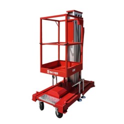 Одномачтовый электрический несамоходный подъемник SKYER GTWY8-100 AC/DC (12 V, с АКБ, г/п 125 кг, в/п 8м) Одномачтовый электрический несамоходный подъемник SKYER GTWY8-100 AC/DC (12 V, с АКБ, г/п 125 кг, в/п 8м)