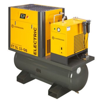 Винтовой компрессор ET-Compressors SL 11-08-410 ES (IP55) с ресивером и осушителем Винтовой компрессор ET-Compressors SL 11-08-410 ES (IP55) с ресивером и осушителем