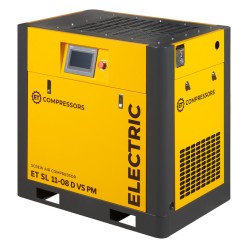 Винтовой компрессор ET-Compressors SL 11-08 D VS PM (IP23) без муфты с частотным регулированием производительности и двигателем на постоянных магнитах