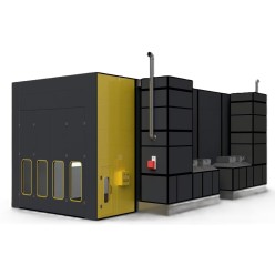 Покрасочная камера индустриальная 15х5х4,5 м KraftWell DEMETRA