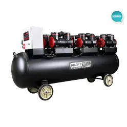 Поршневой компрессор KraftWell KRW-AC1500-280L, ременной привод, 1500 л/мин, 380В