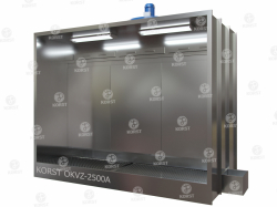 Покрасочная камера Корст OKVZ-3000A вид слева