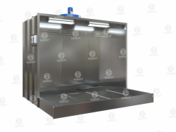 Покрасочная камера с водяной завесой Корст OKVZ-3500А+P полубоком справа