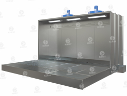 Покрасочная камера с водяной завесой Корст OKVZ-3500А+P расширенная слева