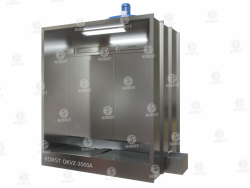 Покрасочная камера с водяной завесой Корст OKVZ-2000A+P слева