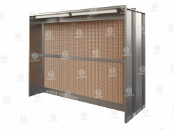 Сухая покрасочная камера Корст OKSF-2500 полубоком слева