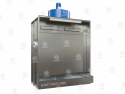 Покрасочная камера Корст OKVZ-2000 полубоком справа