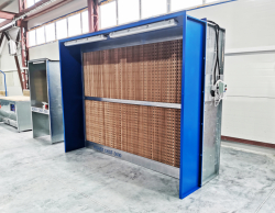 Покрасочная камера Корст OKSF-3000 боком слева