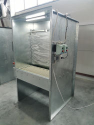 Покрасочная камера Корст OKVZ-1000 полубоком слева