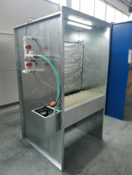 Покрасочная камера Корст OKVZ-1000 полубоком справа