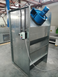 Сухая покрасочная камера Корст OKSF-1000 полубоком вид сзади